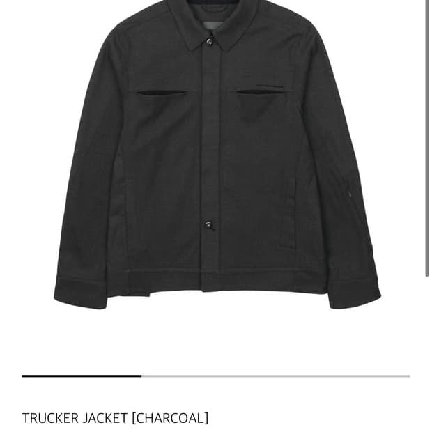 [구매] 2사이즈 산산기어 트러커 자켓 차콜