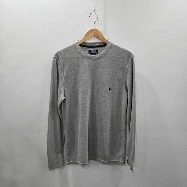 폴로랄프로렌 와플 롱슬리브 그레이 M 