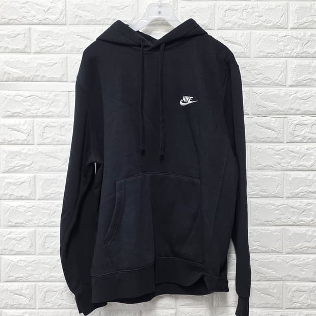 택포) 나이키 블랙 후드티 L