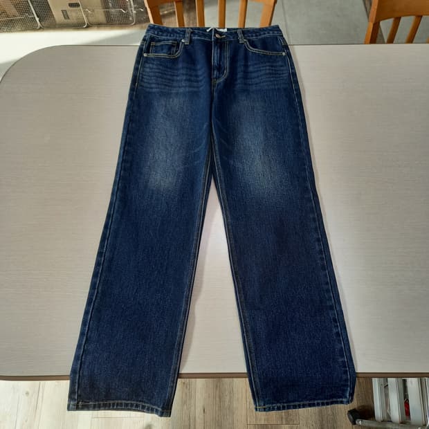 30 EXCONTAINER 하이웨이스트 워싱 일자진 30-197