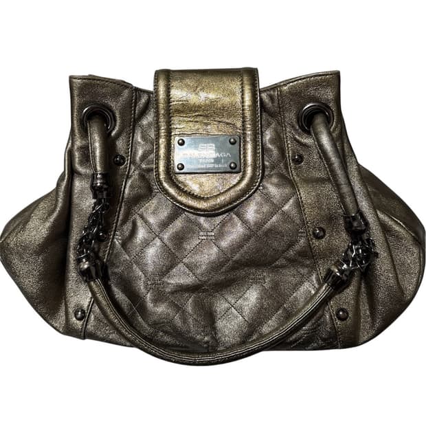 발렌시아가 00's 메탈릭 퀼팅 체인백