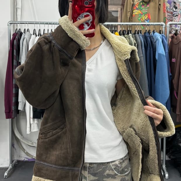 VTG 양가죽 B3 무스탕 자켓