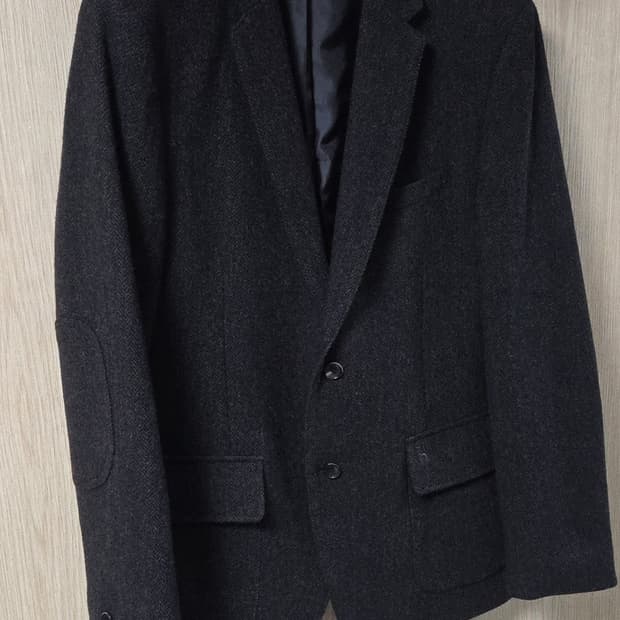 (착샷) 헤지스 헤링본 트위드 자켓 블레이저 
