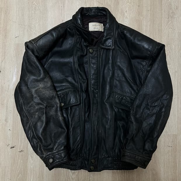 VAVELANI 남성 양가죽 싱글 라이더 가죽자켓 XL/105 