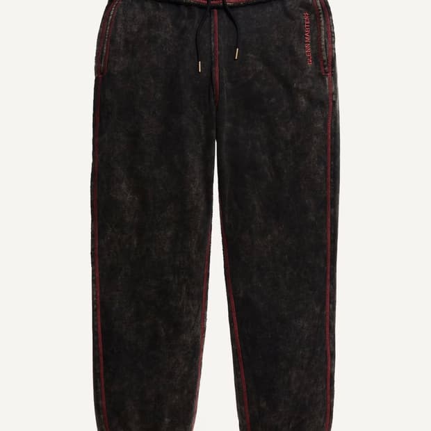 M) 에이치앤엠 x 글렌 마틴스 트랙 팬츠 다크 브라운 h&m