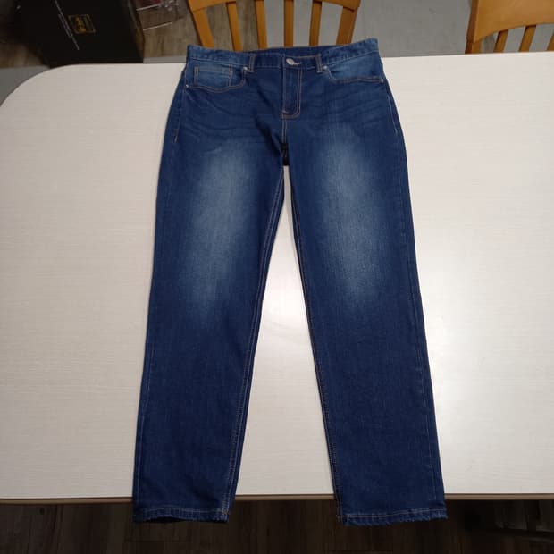 33 POLHAM 워싱 스판 테이퍼드핏 슬림일자진 33-448