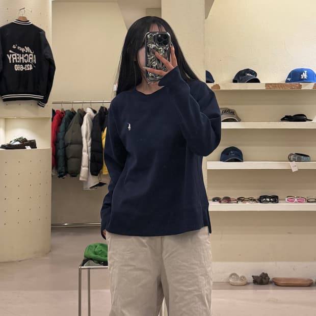 폴로 랄프로렌 포니 로고 사이드패널 스웻셔츠 U1062