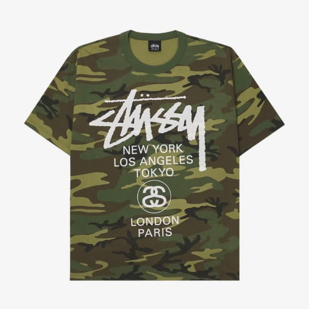 스투시 공홈 카모 반팔 XXL (무료배송)