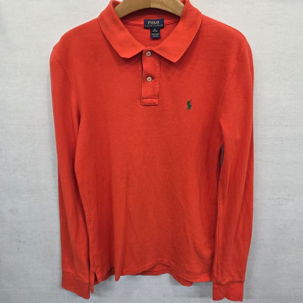 폴로랄프로렌 주니어 카라긴팔 오렌지 18 20 성인 s
