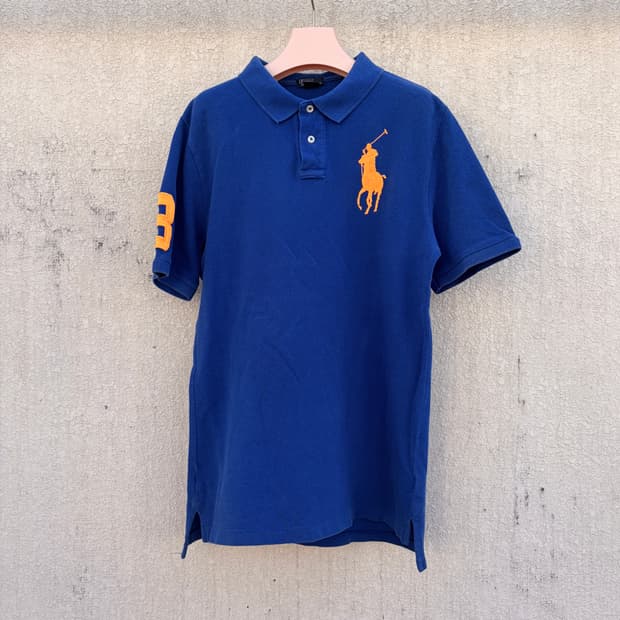 폴로 랄프로렌 오렌지 빅포니 PK카라 반팔 티셔츠