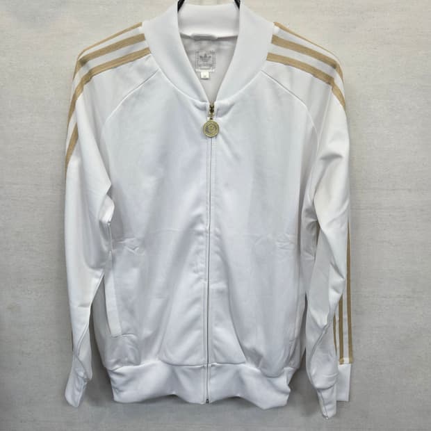 아디다스 빅트레포일 트랙탑 져지 화이트골드 xl