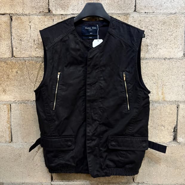 마뗑킴 코티드 코튼 베스트 