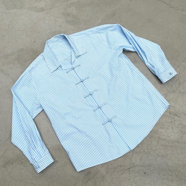 specthetics 차이나 스트라이프 셔츠