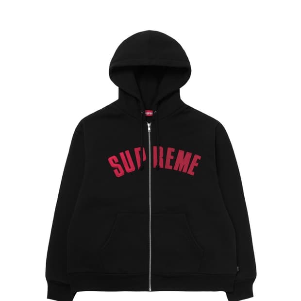 슈프림 아크 써멀 라인드 집업 후드 블랙 M 새상품 판매합니다.