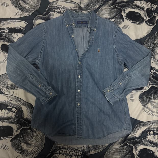 폴로랄프로렌 데님셔츠 L사이즈 
