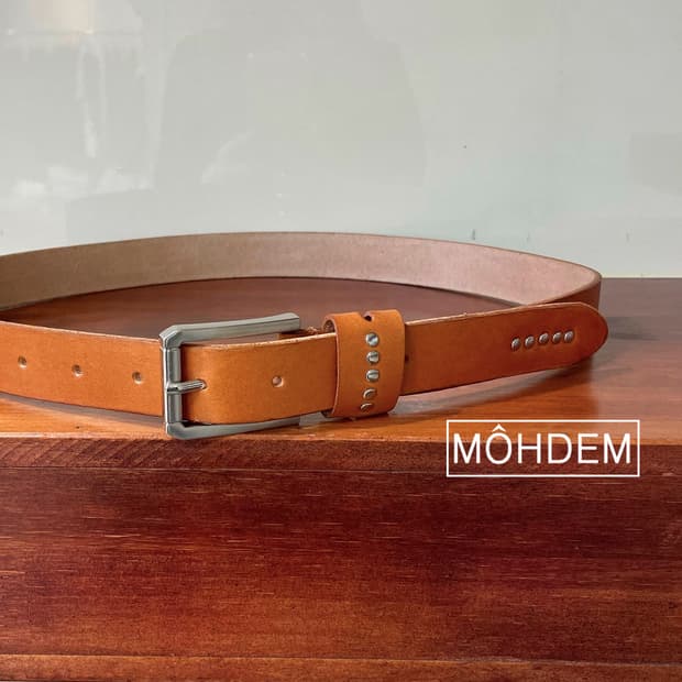 [Uinsex]미니 스터드 이태리소가죽 벨트