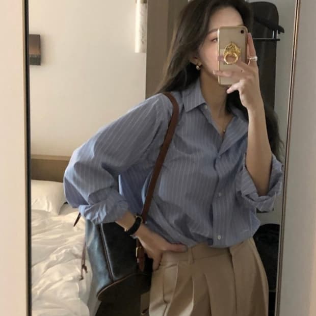 아카이브제이투유 켈리 스트라이프 셔츠