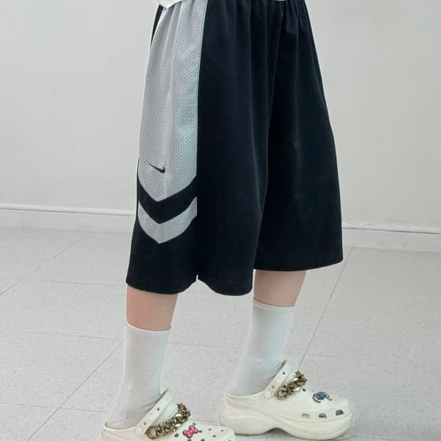 나이키 네이비 그레이 츄리닝 반바지