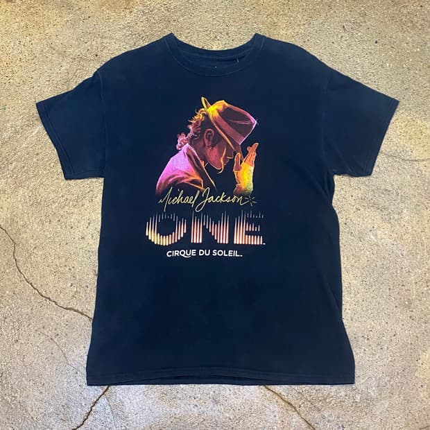 미국 빈티지 마이클 잭슨 공식굿즈 프린팅 반팔티 락티셔츠