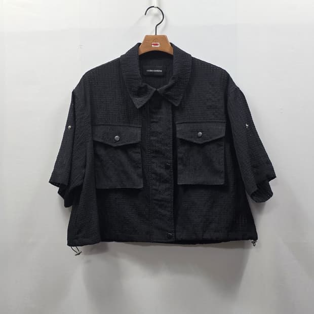 1652 코데즈컴바인 블랙 반팔 셔츠 자켓 F