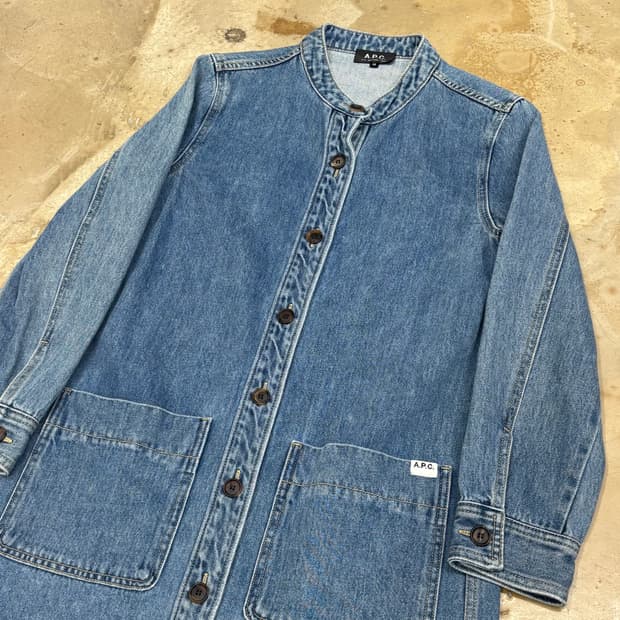 36 A.P.C. 데님 셔츠 원피스