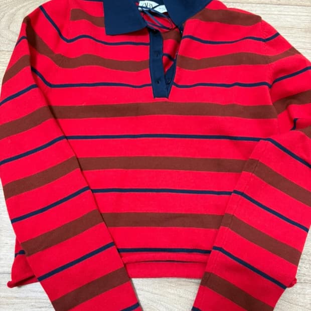 자라 스트라이프 티