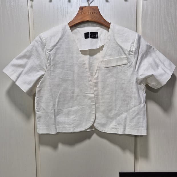 빈티지 화이트 린넨 자켓