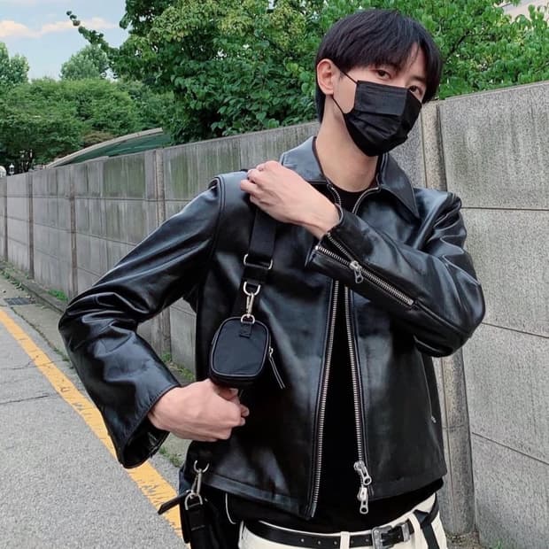 토니웩 카프레더 가죽자켓(주우재 착용) L사이즈 판매합니다