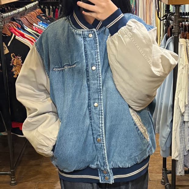 [HI] vtg 데님바시티자켓