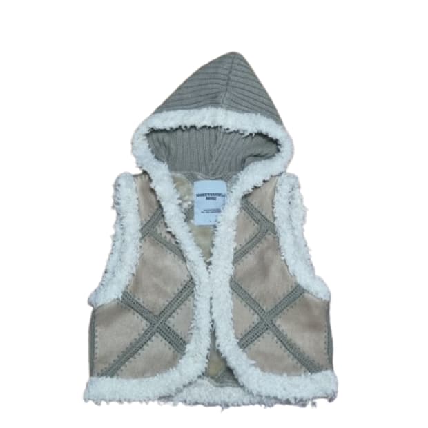 honeysuckle rose 모리걸 털 후드 베스트