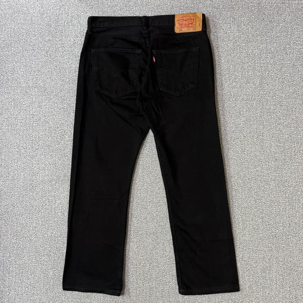 리바이스 501 검정 데님 34