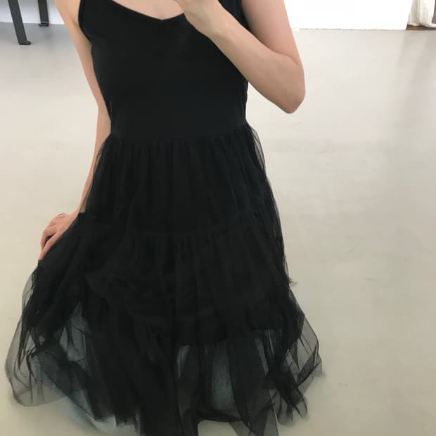 vintage black sha one-piece