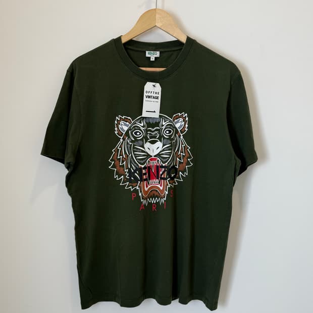 겐조 타이거 반팔티 카키