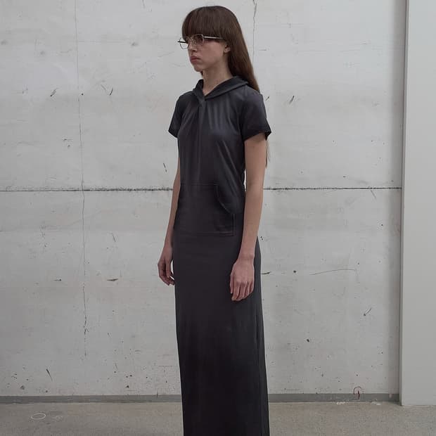 Lcdc HOODED TWISTED DRESS (DARK GREY)