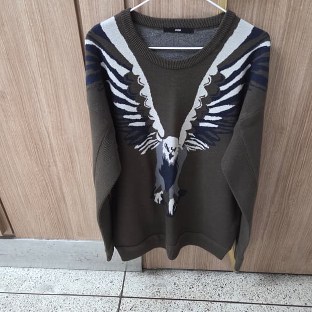 SYSTEM 독수리 패턴 니트 100