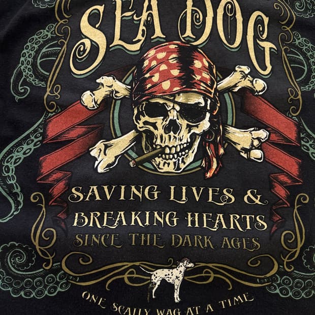 Sea dog gildan 서퍼 티셔츠
