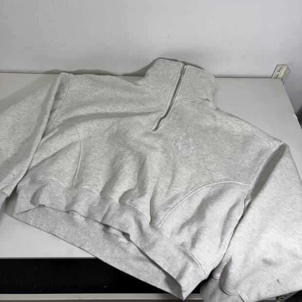 우먼FREE 파르티멘토 멜란지그레이 반집업 맨투맨