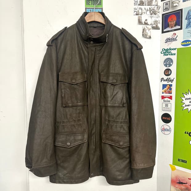 리얼레더 M-65 필드자켓(Made in ITALY)