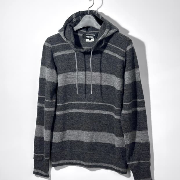 2011 AD 준야 와타나베 꼼데 가르송 스트라이프 울 니트 후디