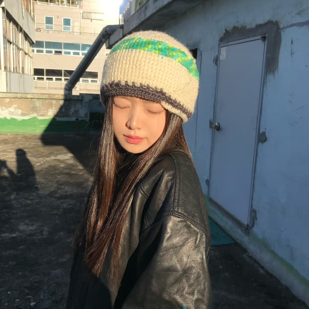 코지 니트 비니