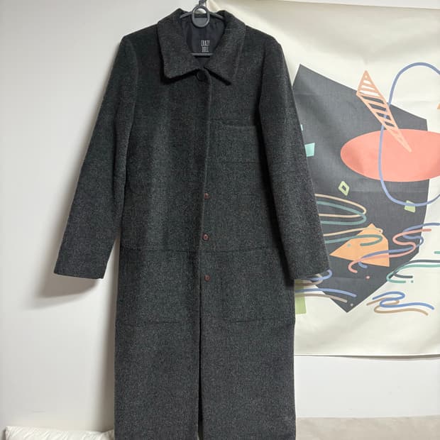 울&모헤어 맥코트 그레이