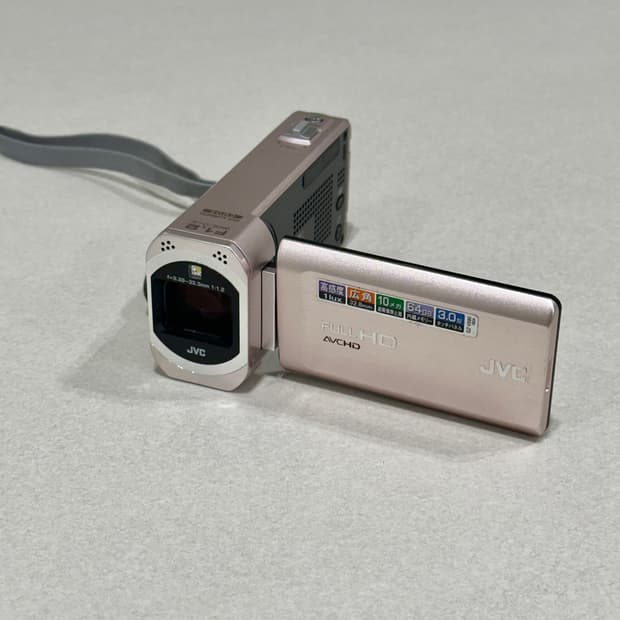 (택포/샘플영상o)jvc 캠코더,gz-v590, 핑크 캠코더