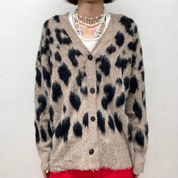 Leopard Loose Fur Cardigan