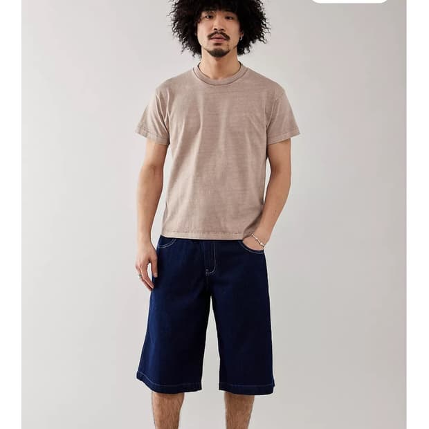 인디고 네오 스케이트 데님 쇼츠