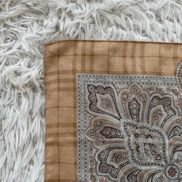 BURBERRY 일본빈티지 손수건 버버리 빈티지손수건 스카프 free