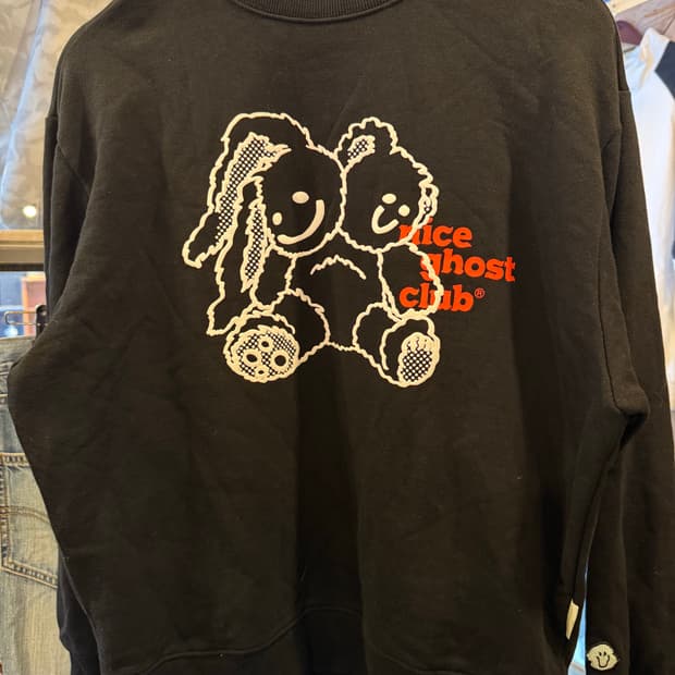 나이스고스트클럽 토끼 라운드 맨투맨