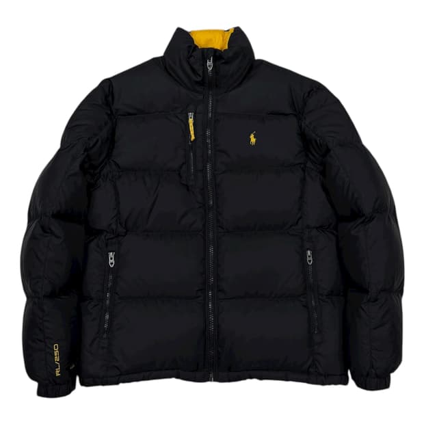 폴로 랄프로렌 포니 덕다운 숏패딩 블랙 L