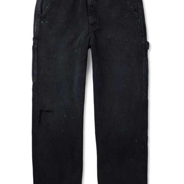 앙팡 리쉬 데프리메 디스트레스 페인트 스플래터 진 28