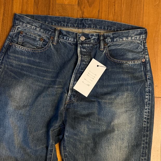 아프레쎄 Washed Wide Denim Pant AP-4002