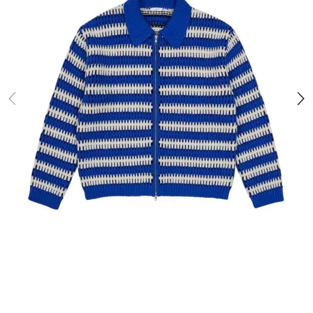 stu 스트라이프 가디건 L